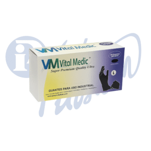 caja de guantes de nitrilo negros Vital Medic HQ